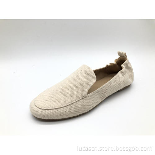 Chaussures à enfiler confortables à bout rond souple pour femmes